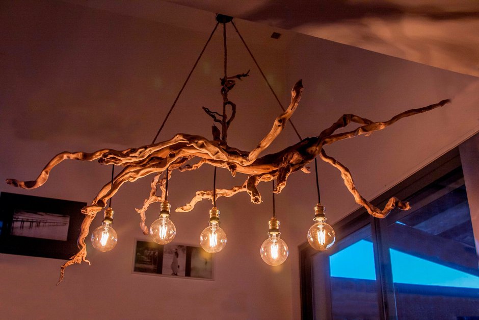 Люстра из коряги