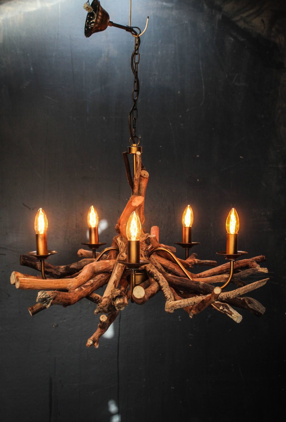 Светильник из коряги