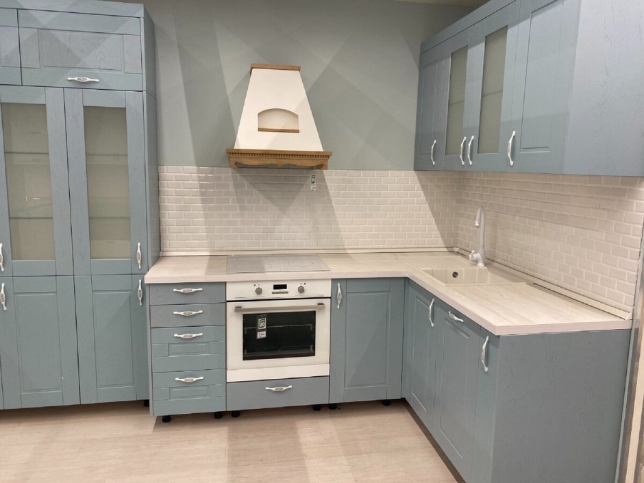 Голубая кухня Леруа Мерлен