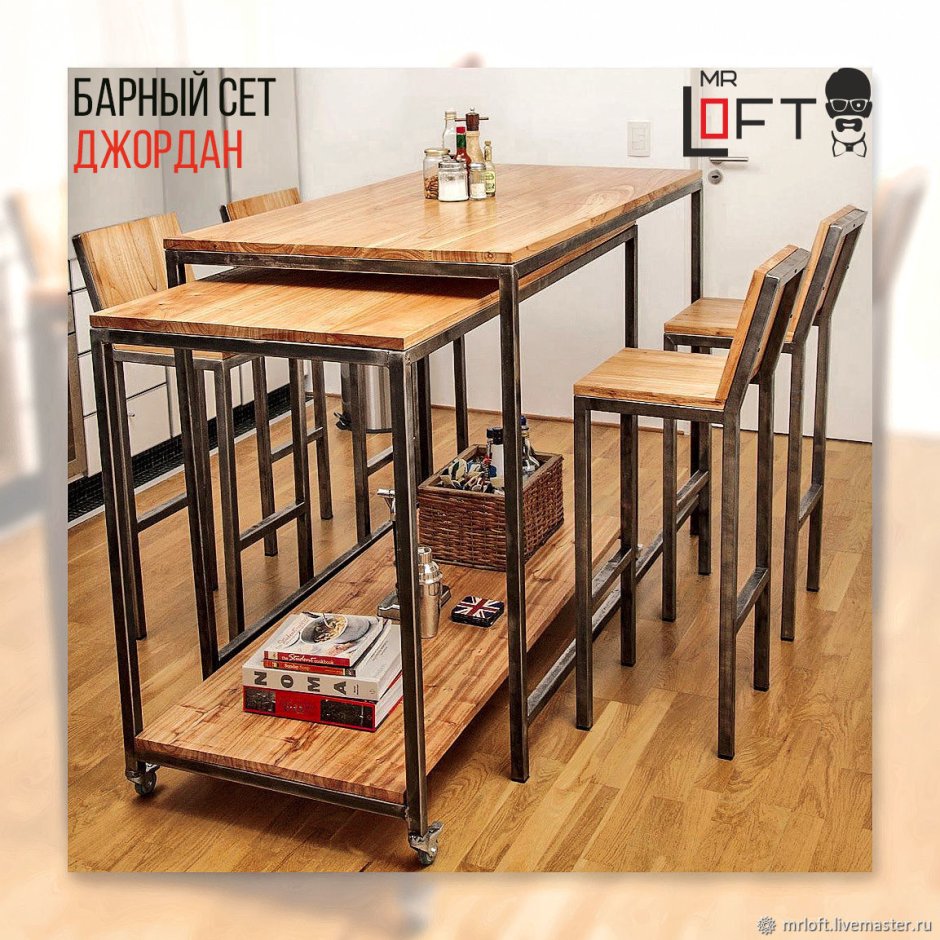 Мебель в стиле лофт стол