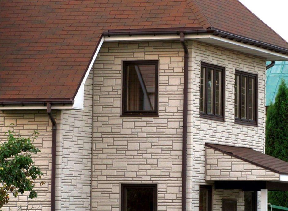 Металлосайдинг под кирпич