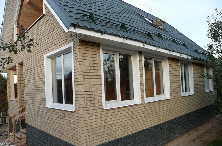 Металлосайдинг кирпич