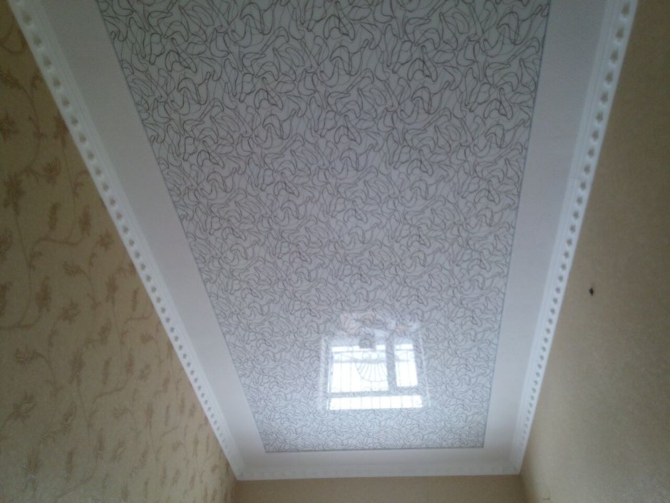 Натяжные потолки шелкография парча
