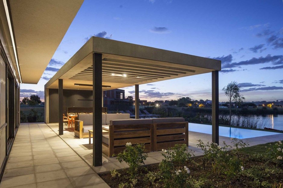 Навес в современном стиле