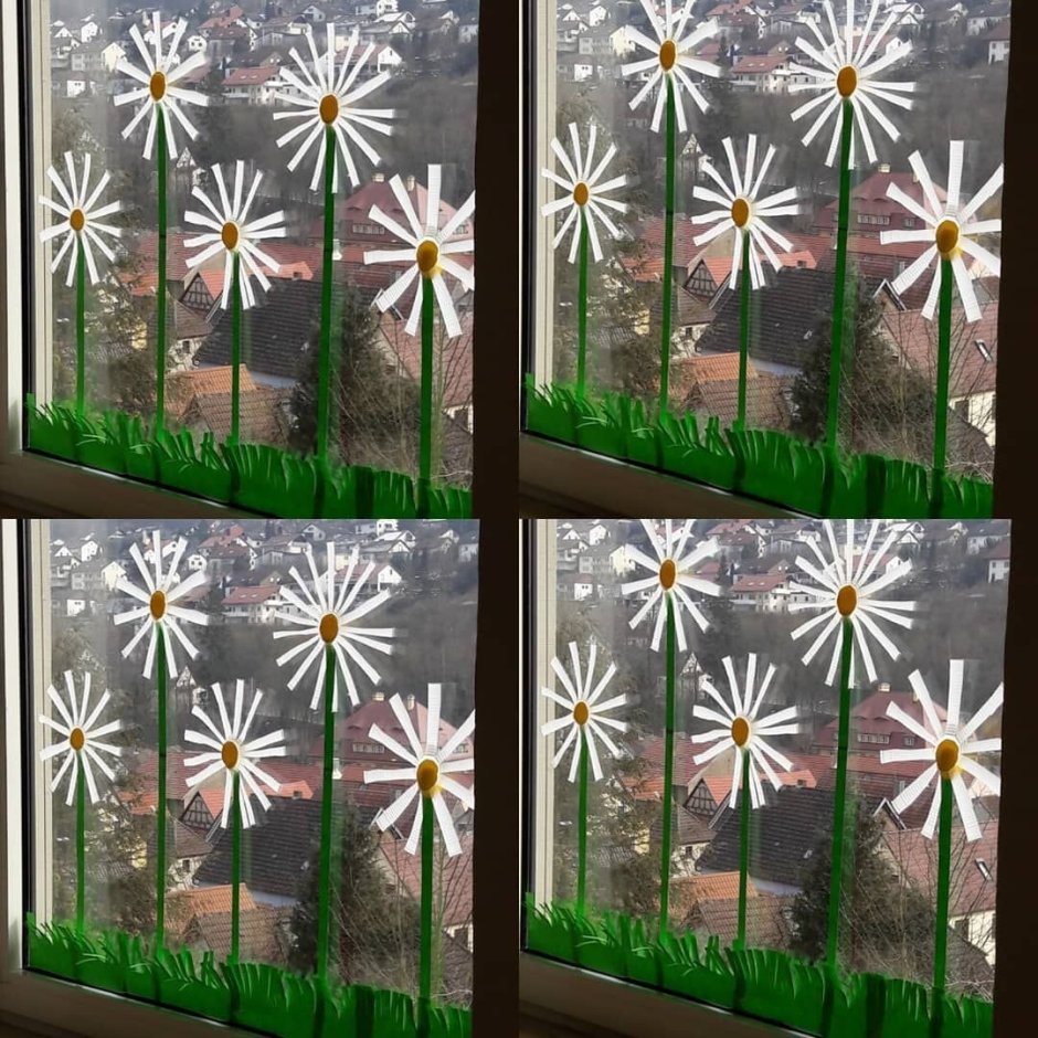 Летнее украшение окон