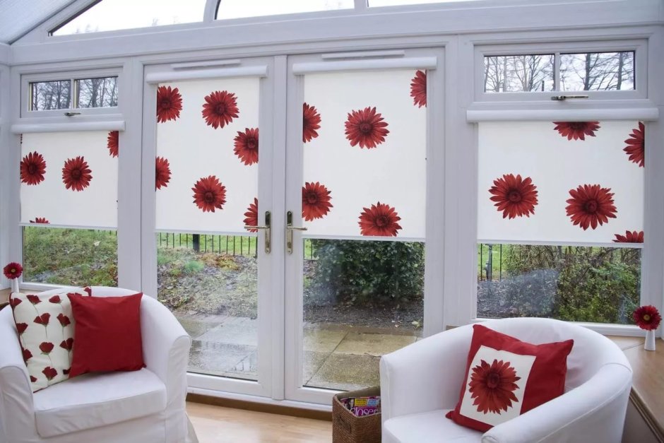 Украшение окон весной в детском саду