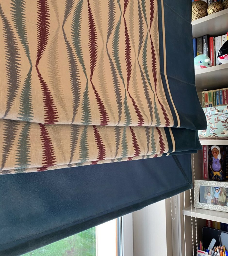 Римские шторы с кантом