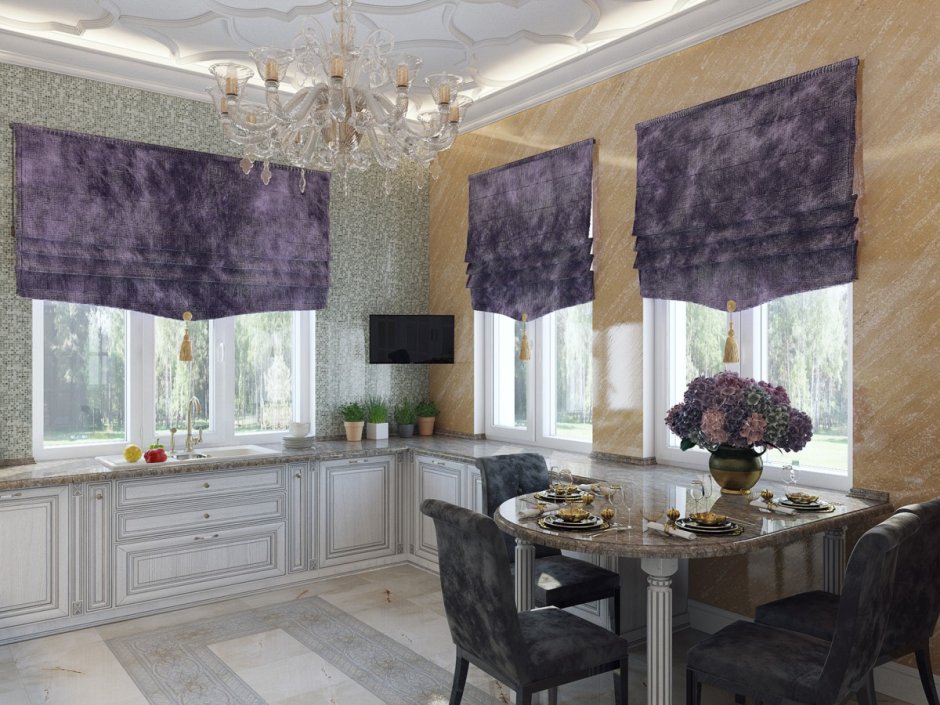 Римская штора вуаль белая 140х175