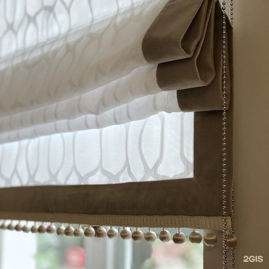 Римские шторы кант снизу