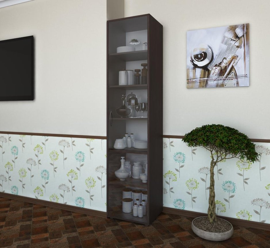 Шкаф Ривьера 3д/2ш с зеркалом