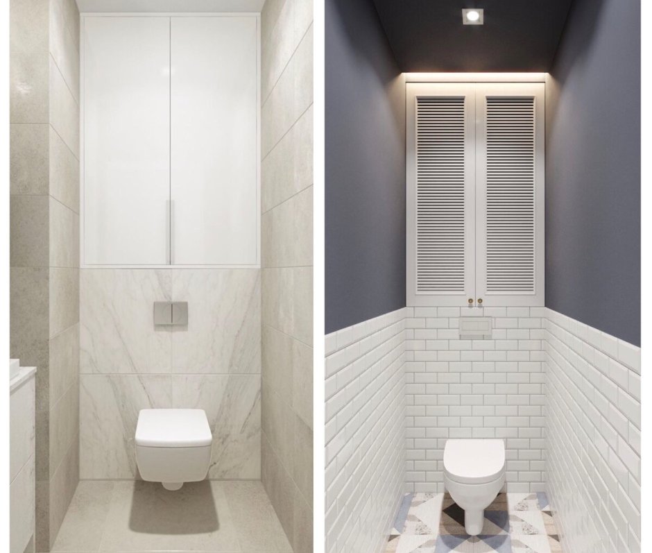 Короб для труб за унитазом