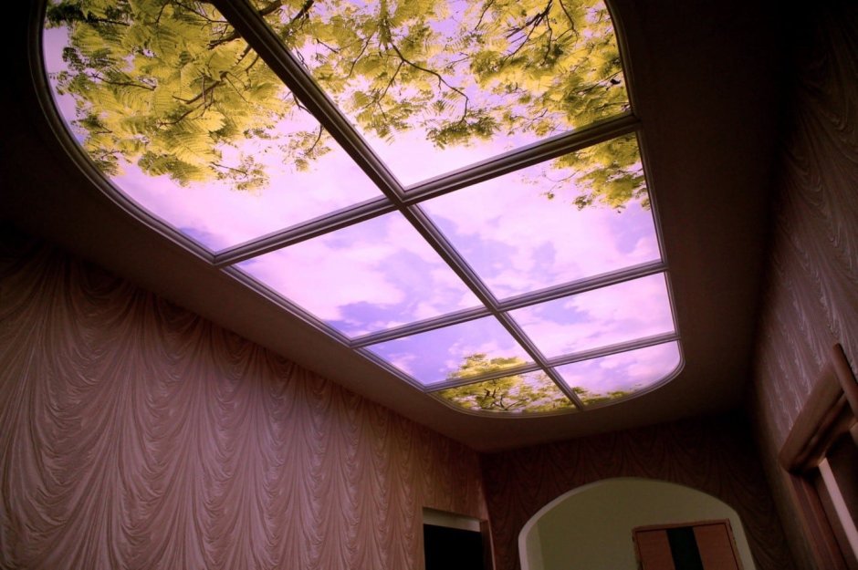 Фотопечать на потолке