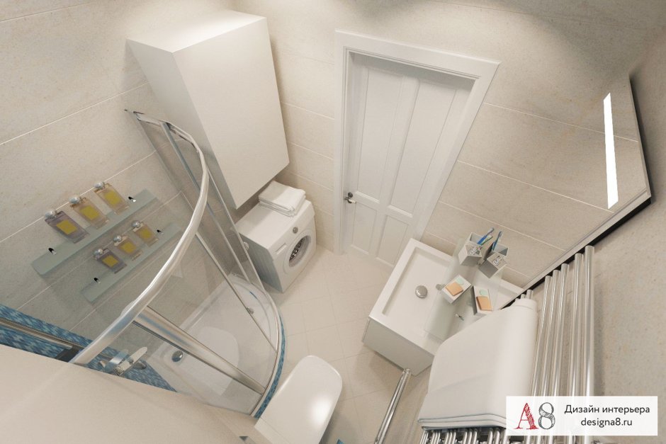 Ванна в минималистическом стиле маленькая