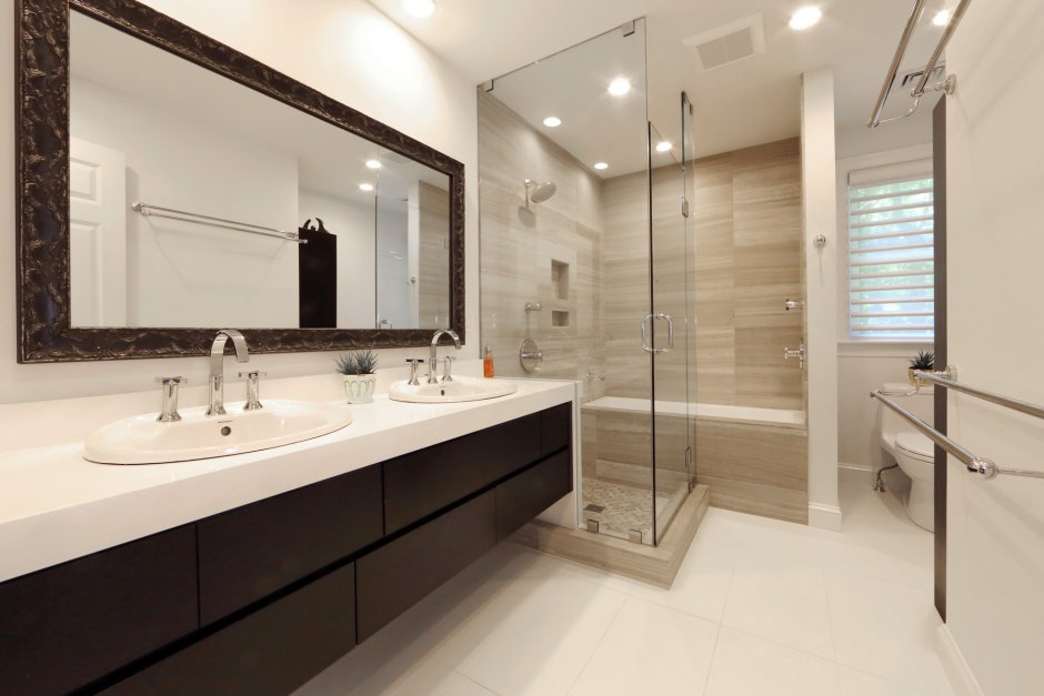 Ванная комната керамогранит проект