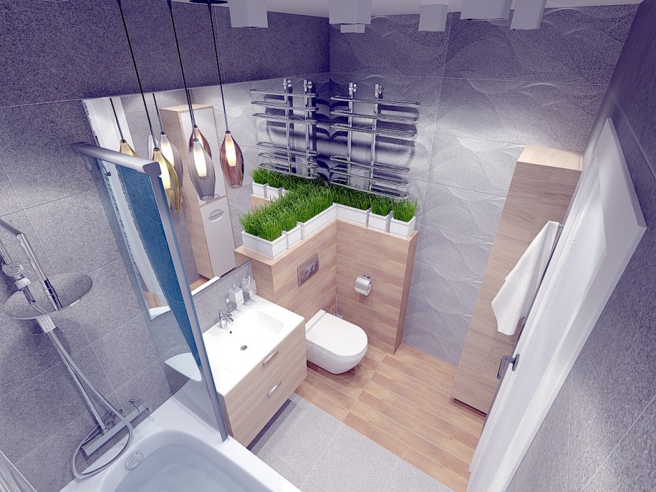 Отделка санузла в студии