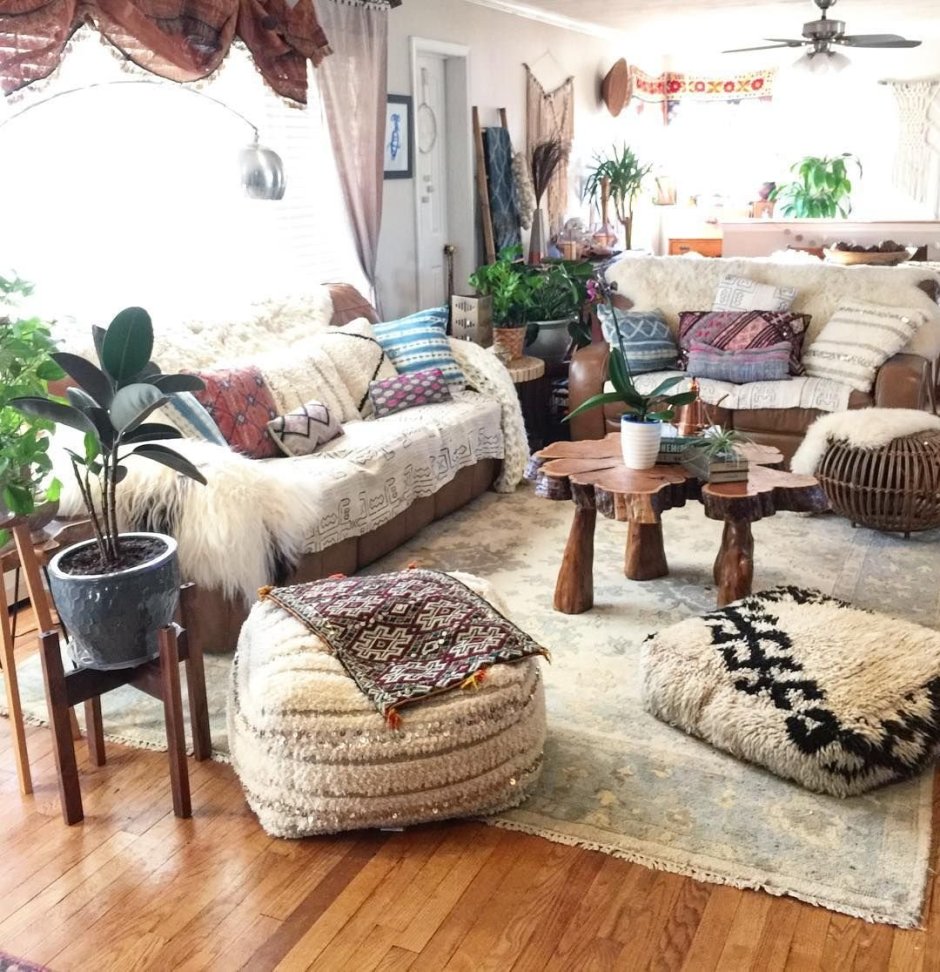 Стиль бохо и лофт в интерьере