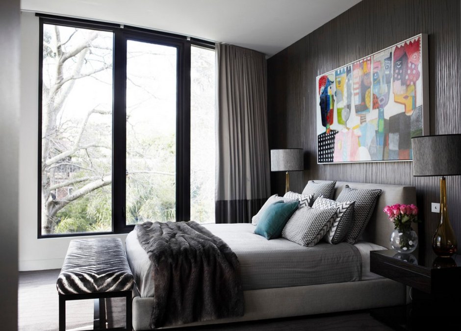 Шторы в серую комнату