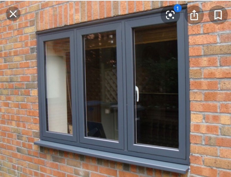 Серый антрацит цвет окна