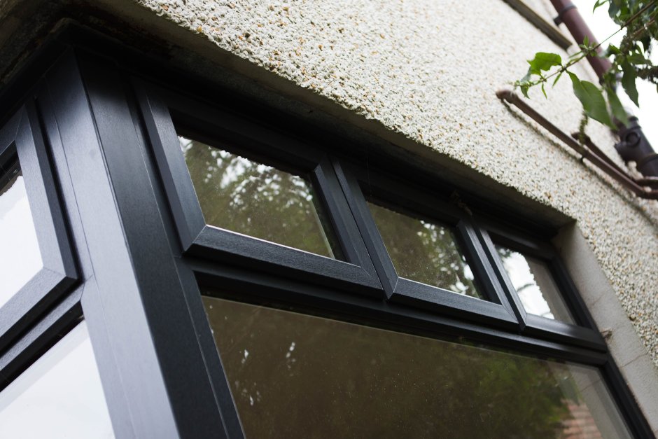 Окна Rehau антрацит