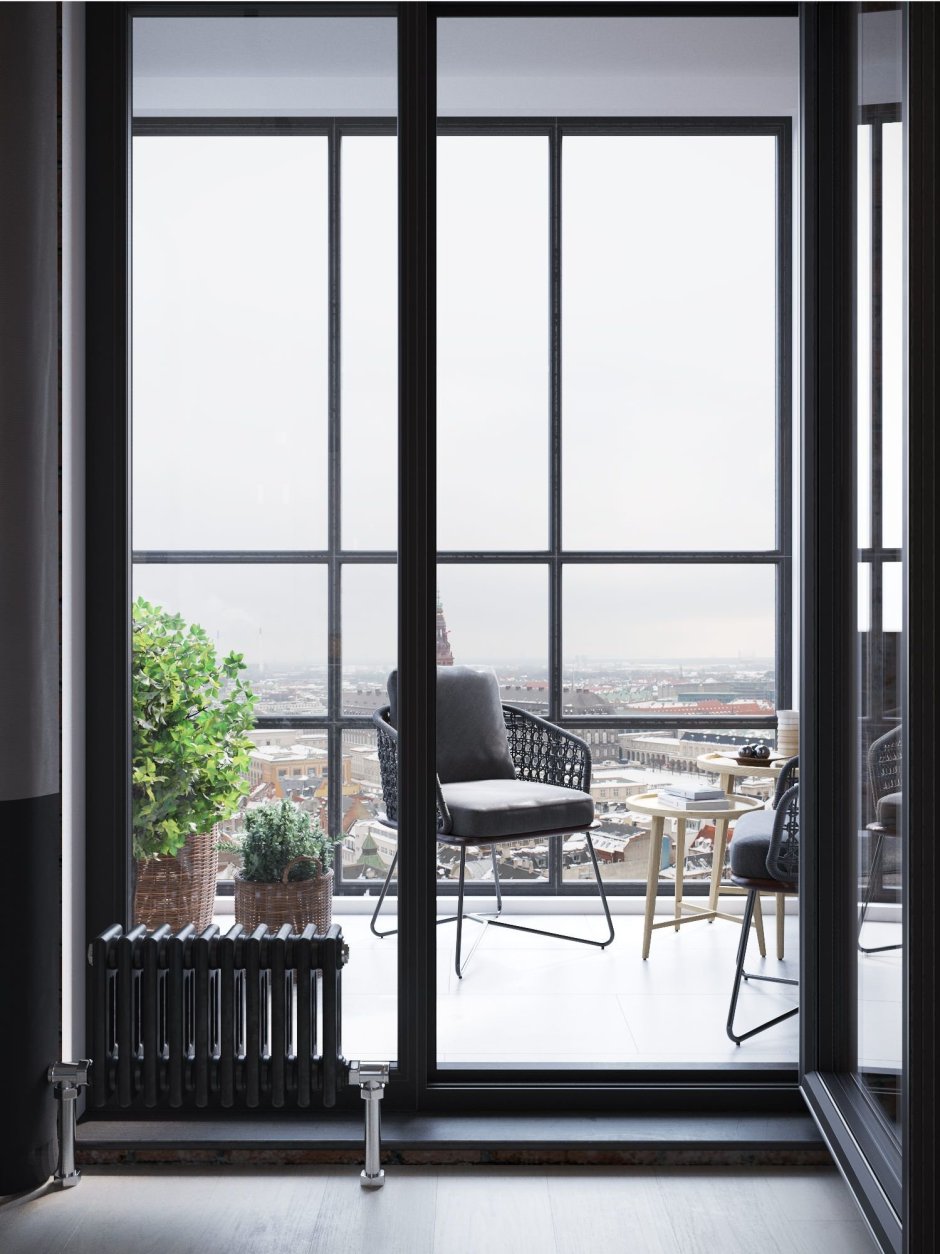 Панорамные двери на лоджию