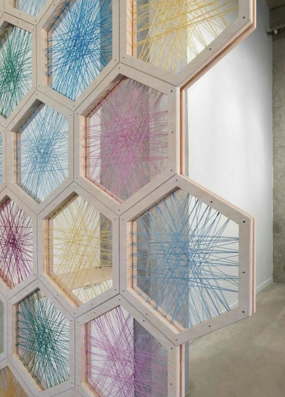 Соты в интерьере