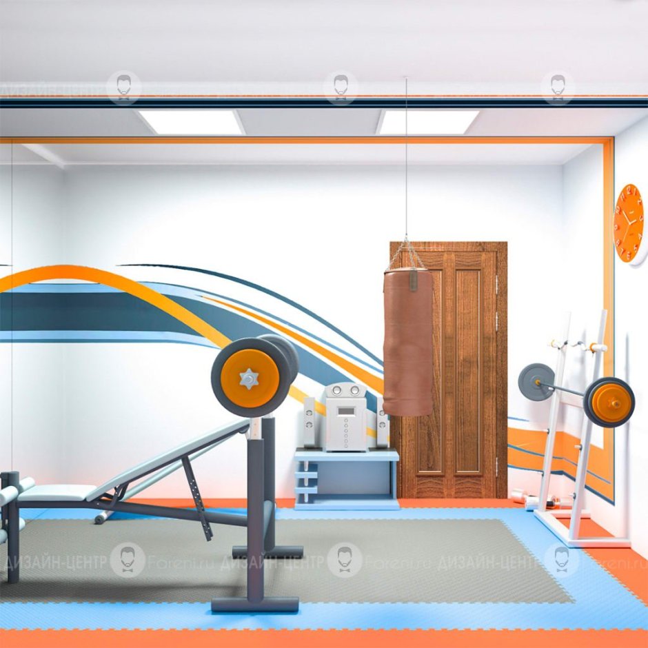 Стены в спортзале