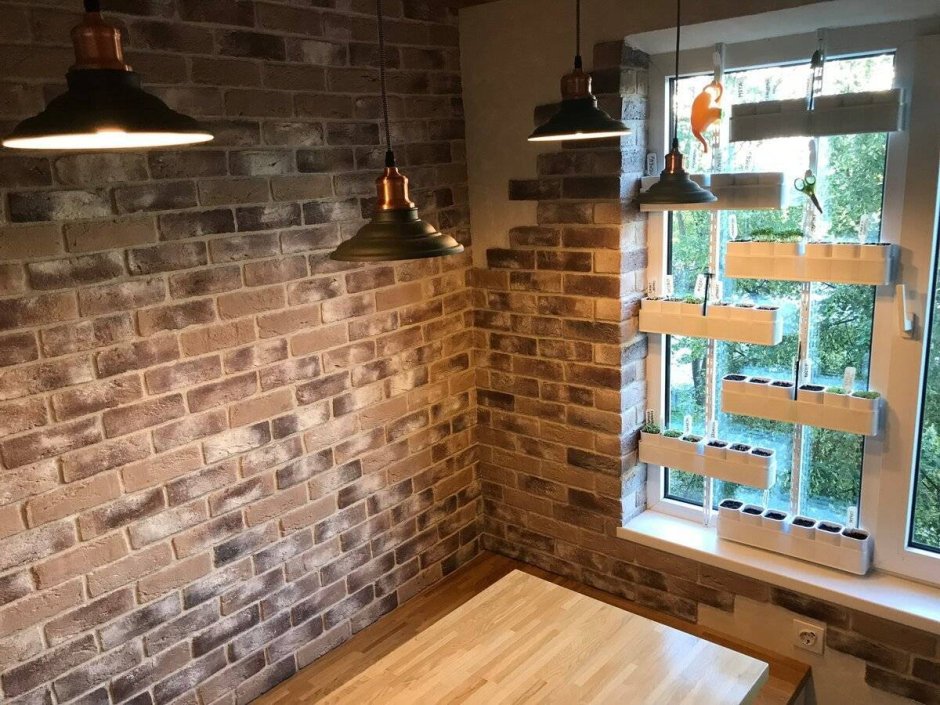 Вагонка с декоративным камнем