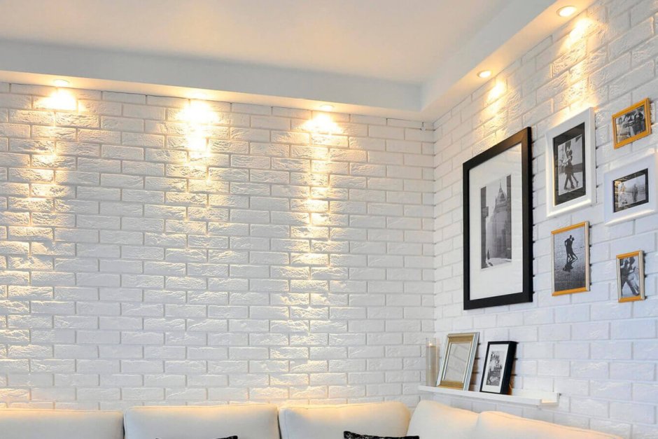 Гибкий кирпич для внутренней отделки в интерьере