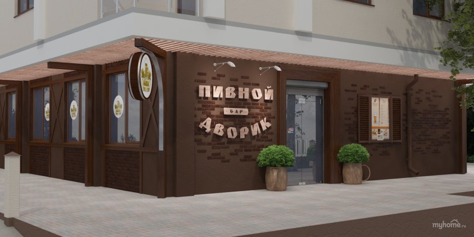 Входная группа кофейни