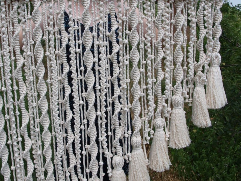 Тюль из макраме