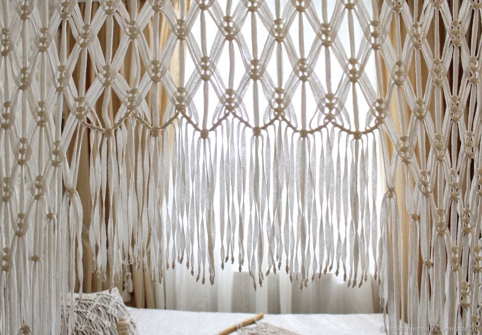 Шторы макраме