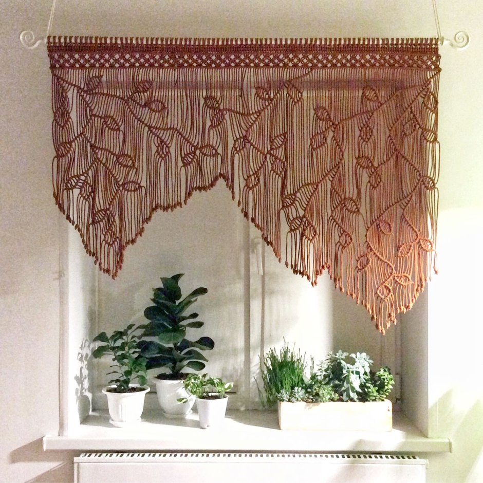 Шторы макраме