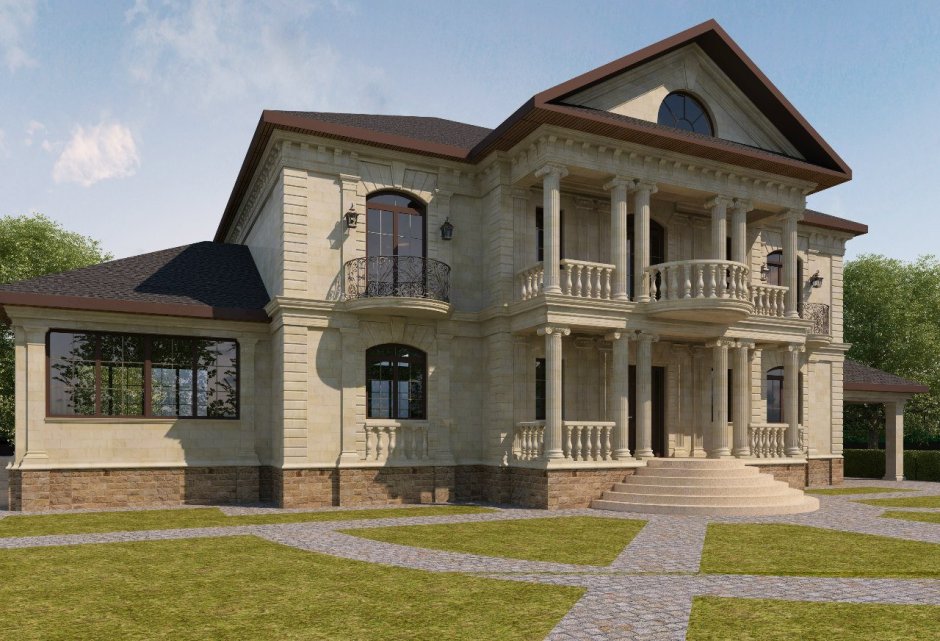 Коттеджи из дагестанского камня