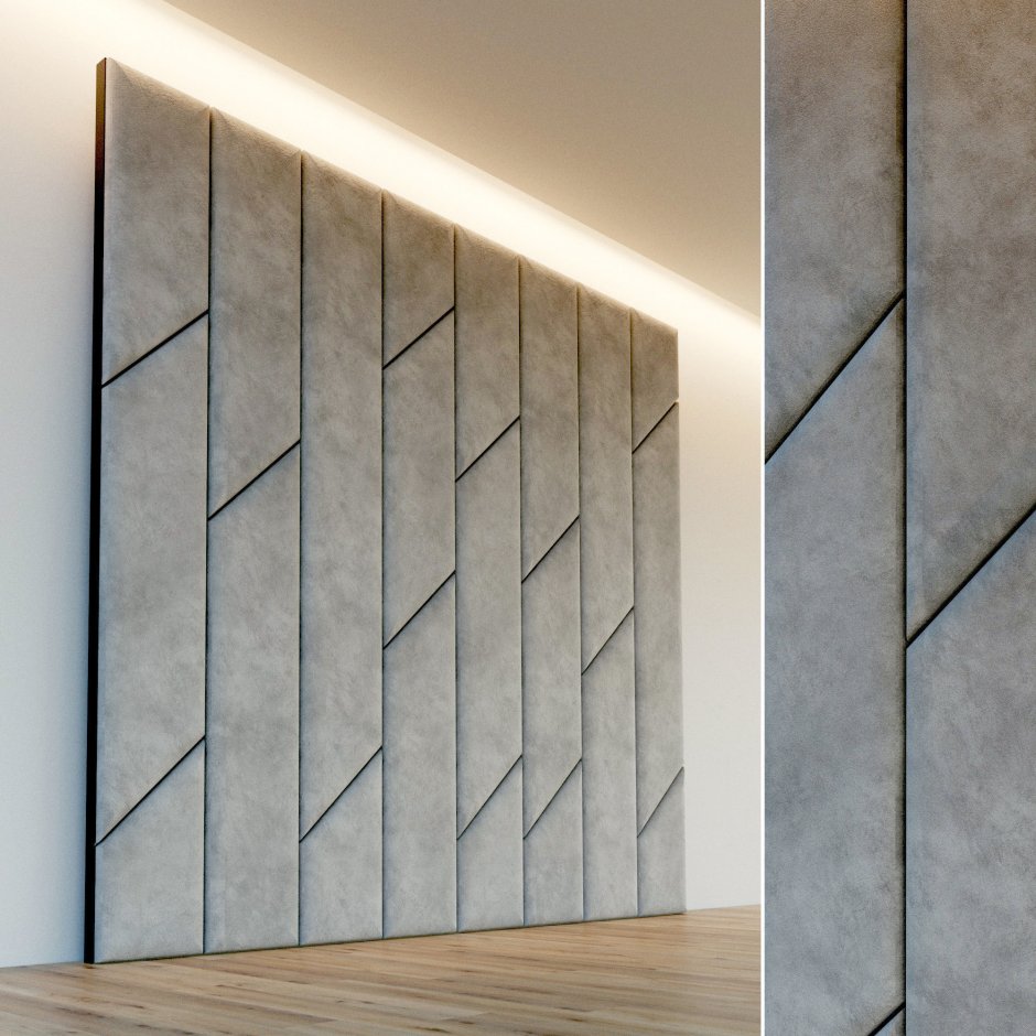 Мягкие стеновые панели с профилем