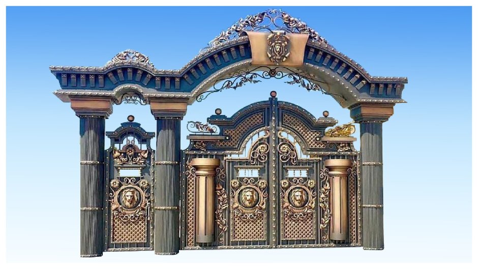 Кованые ворота в Дагестане