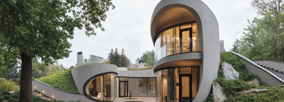 Вилла Shell House в поселке Каруидзава