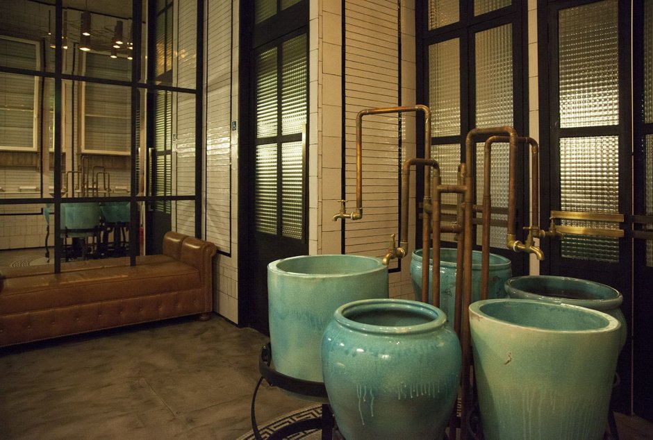 Санузел в стиле стимпанк