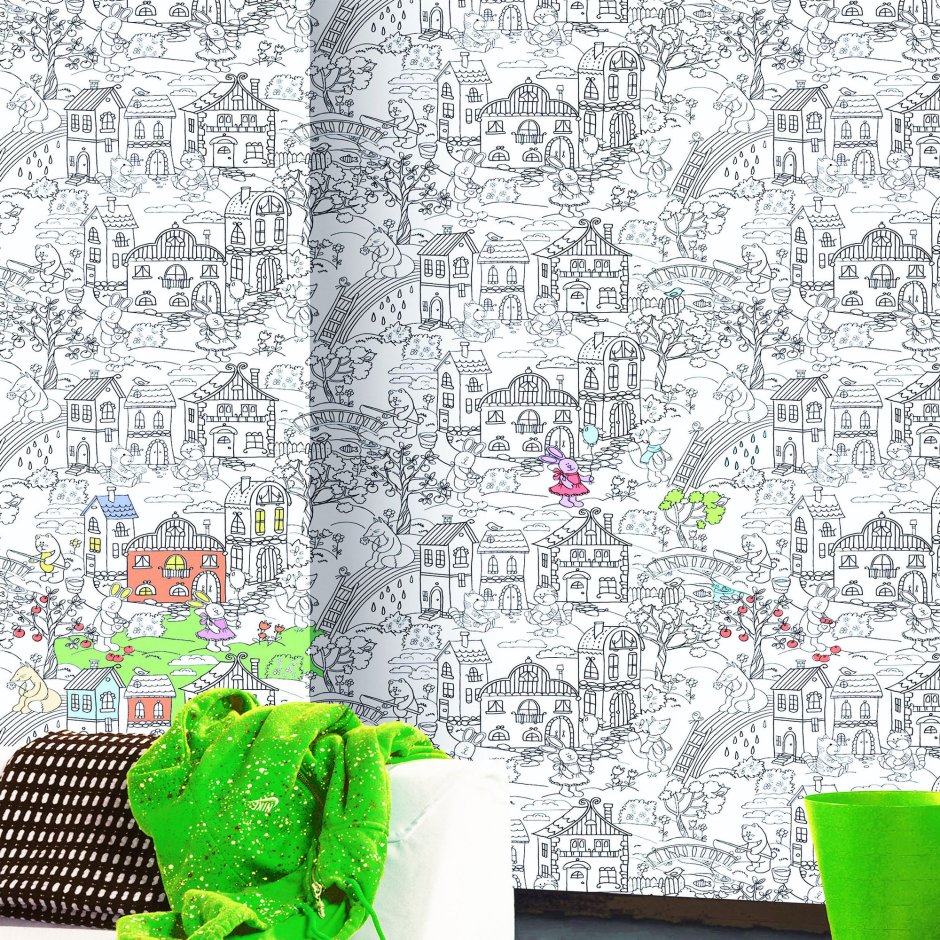 Обои на стену в комнату Леруа