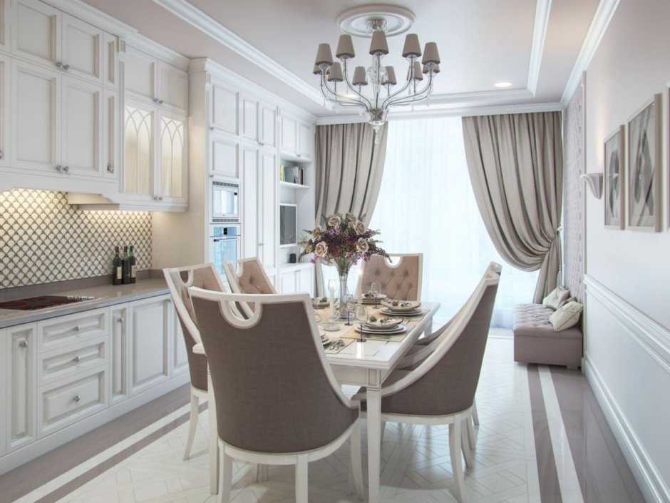 Кухня Неоклассика Мария белая