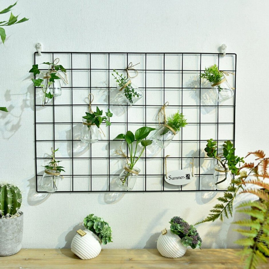 Декоративная сетка на стену