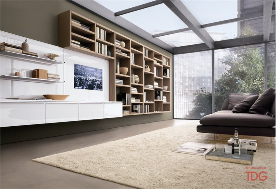 Книжный шкаф в стиле Минимализм