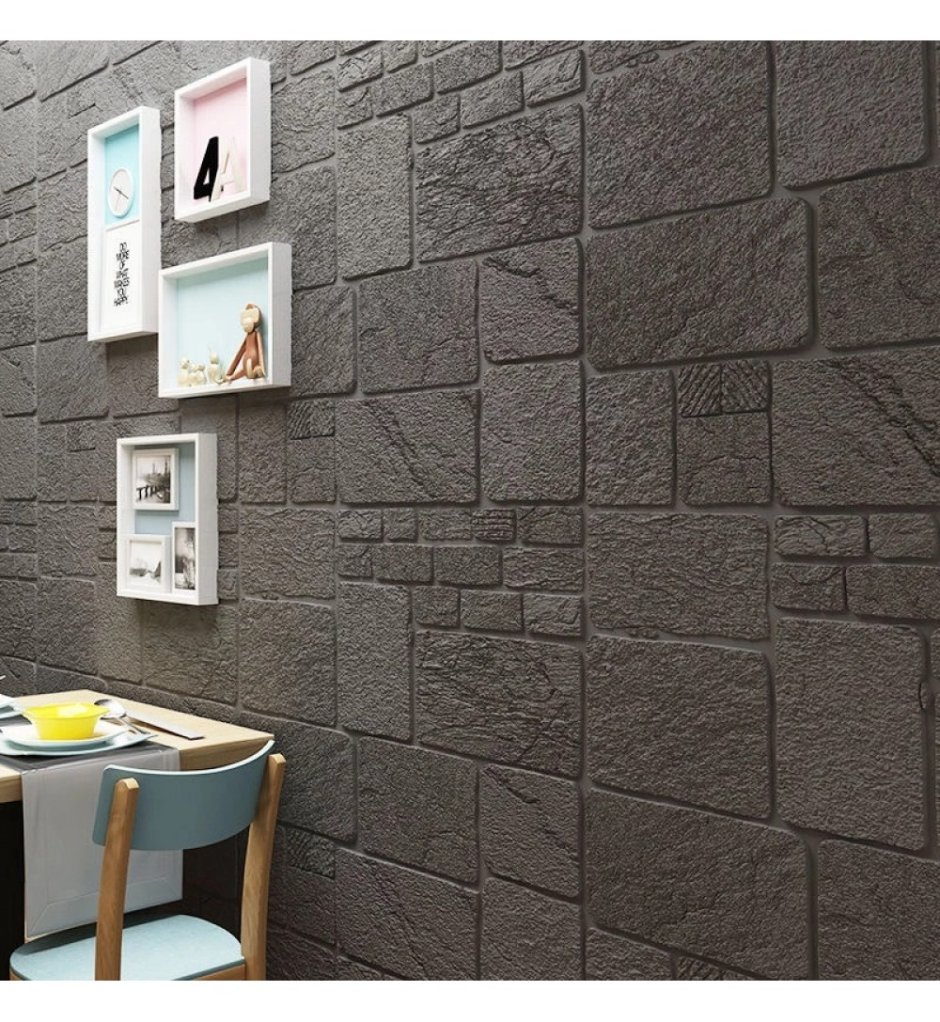 3d cамоклеющиеся панели "кирпич Оникс" (Brick Beige-White)