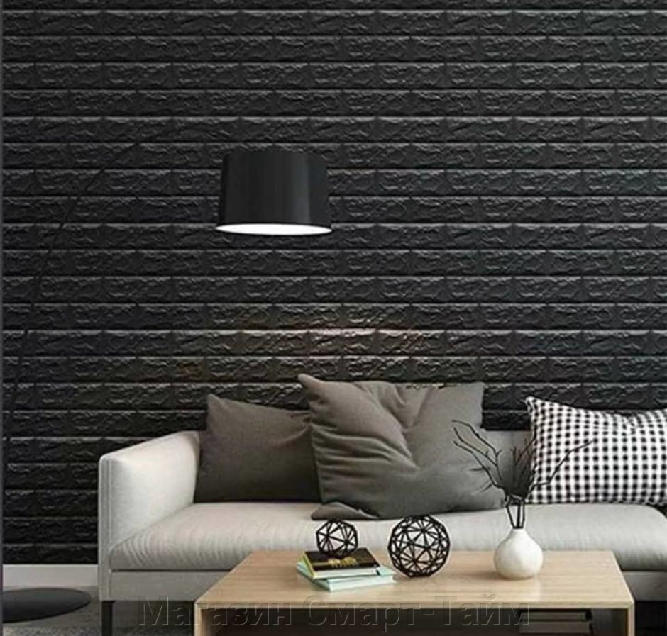 3d cамоклеющиеся панели "кирпич Оникс" (Brick Beige-White)