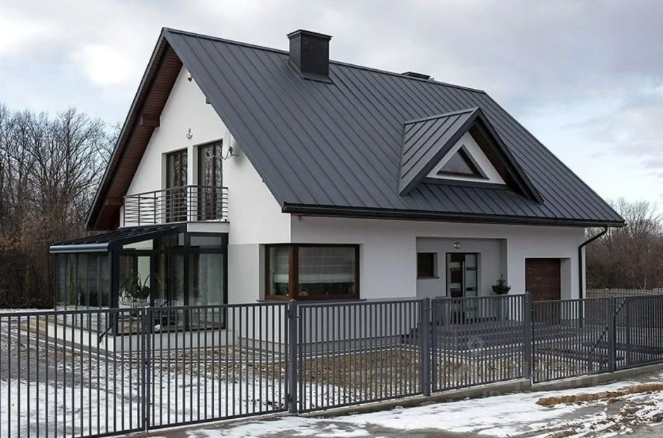 7024 Серый графит окна