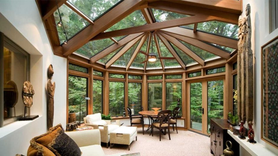 Зимний сад на веранде