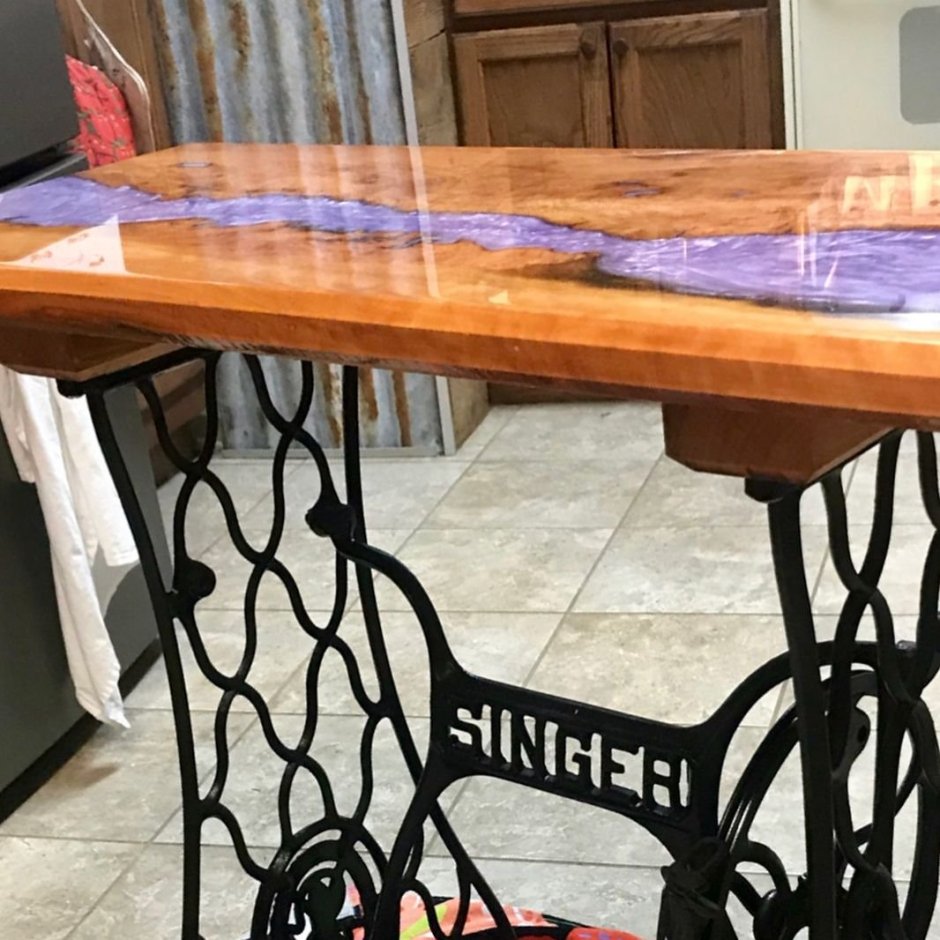 Стимпанк стол из станины