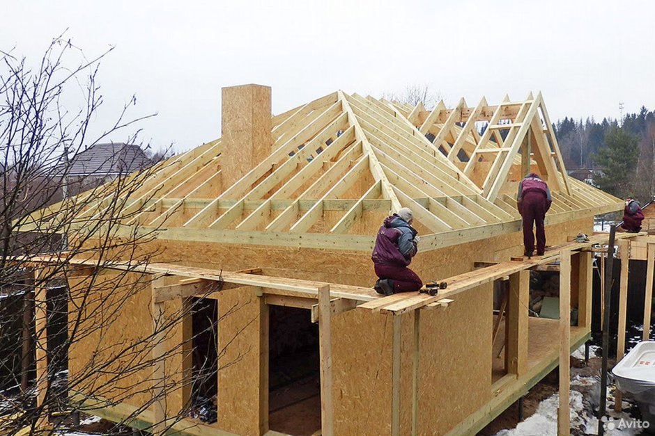 Крыша вальма с кукушкой