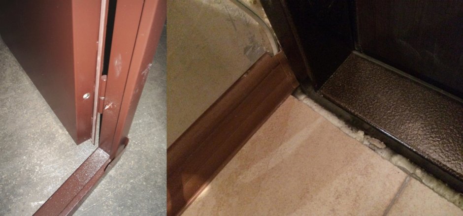 Плинтус у входной двери