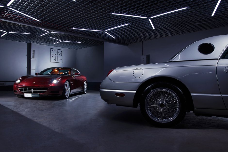 Освещение в детейлинг студии