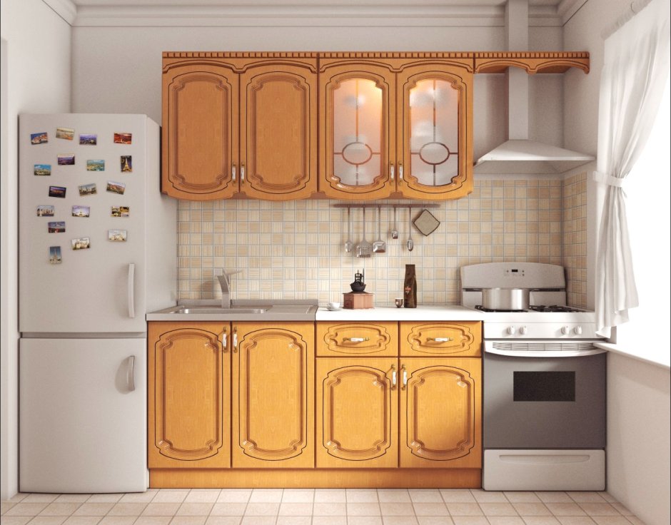 Кухня цвет ольха